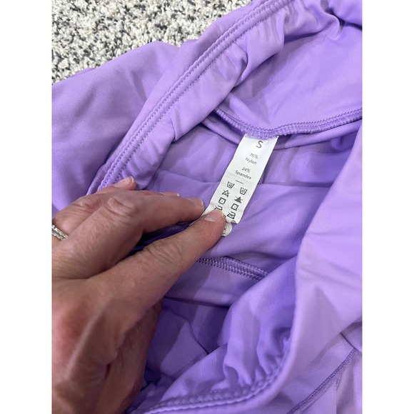 Tennis Athletic Skort Purple Skirt High Waist Activewear S Pockets Swing Girly - Picture 5 of 9
